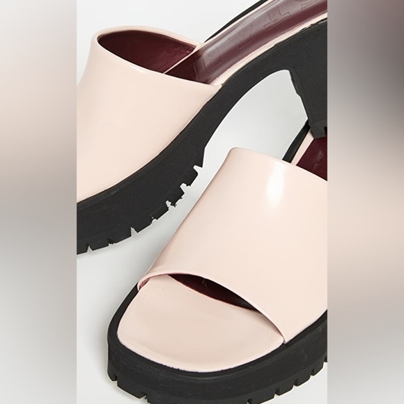 STAUD Black and Cream Platform Mules - Picture 4 of 13